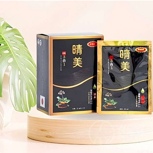 Komi Japan Hair Color Shampoo Covering Gray Hair Packs (10 packs x 25ml)